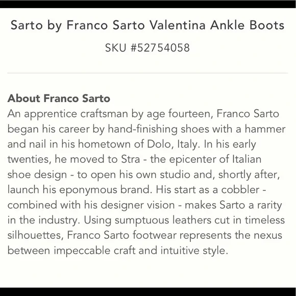 Sarto by Franco Sarto Valentina Ankle Bootie - Picture 11 of 12